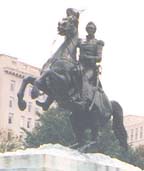equestrian statue of Andrew Jackson by Clark Mills