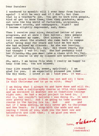 Richard Lee's letter postmarked 12-18-81