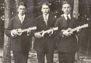 John M. Powers and friends in 1915