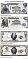 First National Bank of Olive bank notes
