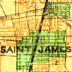 1888 map of St. James,  Olive