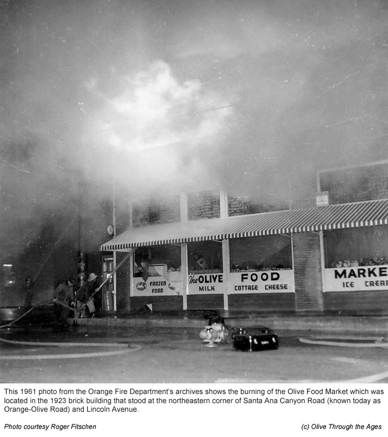 Olive market, 1961 fire