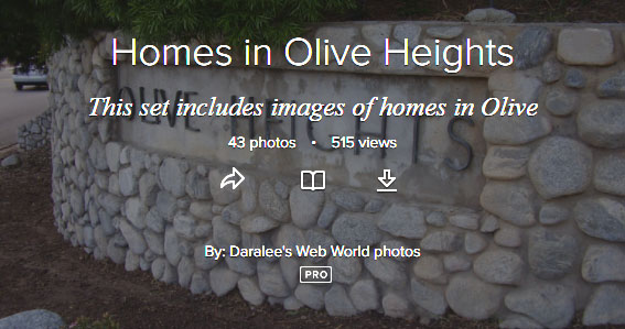 Homes in Olive Heights, Flickr
