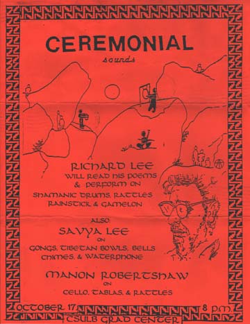 Ceremonial Sounds flier