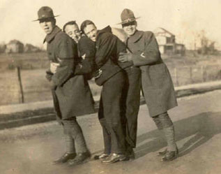 John M. Powers and buddies in uniform